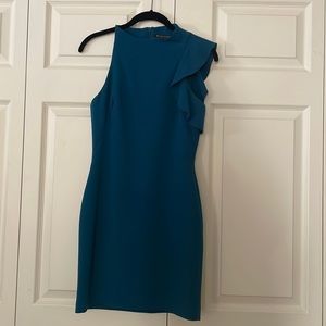 Black Halo size 2 dress blue turquoise